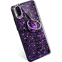 YSIMEE Compatible con Funda Huawei P Smart Plus Estuche Brillante Glitter [Silicona Suave Borde + PC Tapa Dura] Ultra…